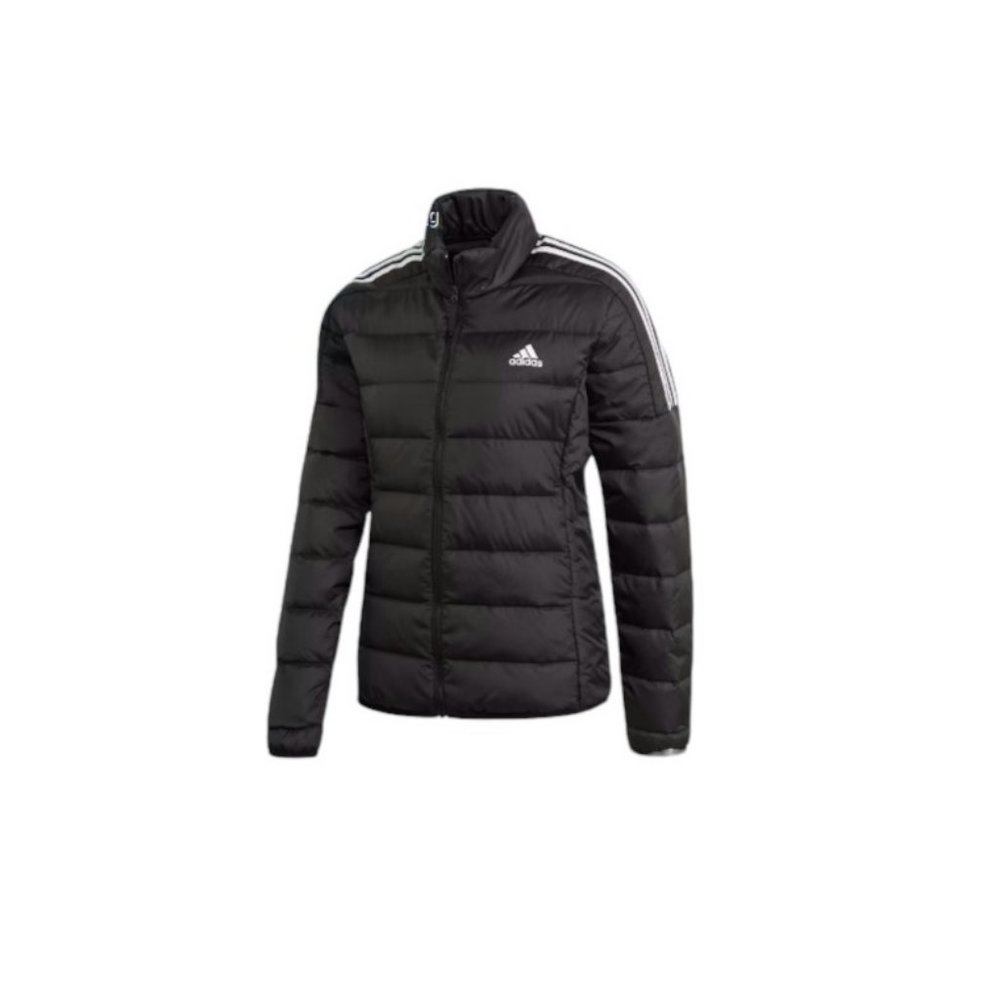 NEW Adidas Essentials Down Puffer Jacket‎ Women Large Black White GH4593